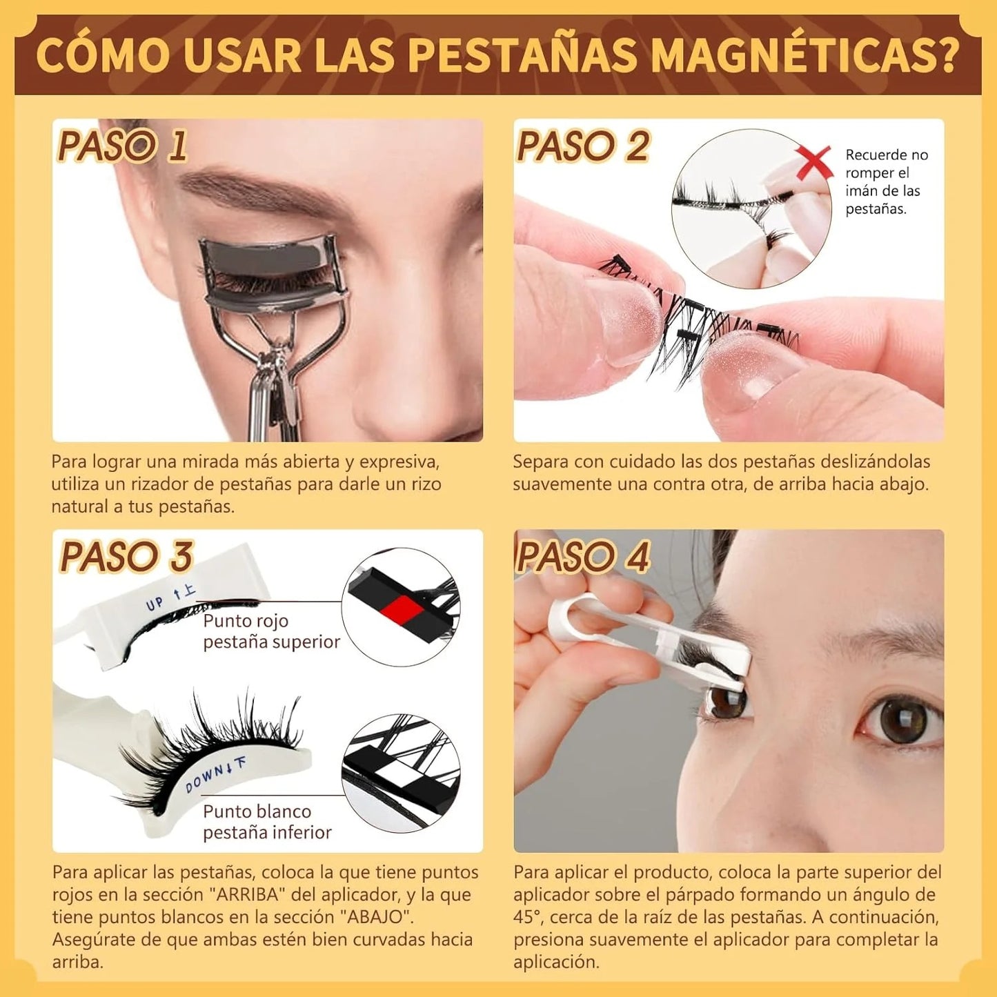 Kit de Pestañas Magnéticas - Volumen y Mirada Intensa