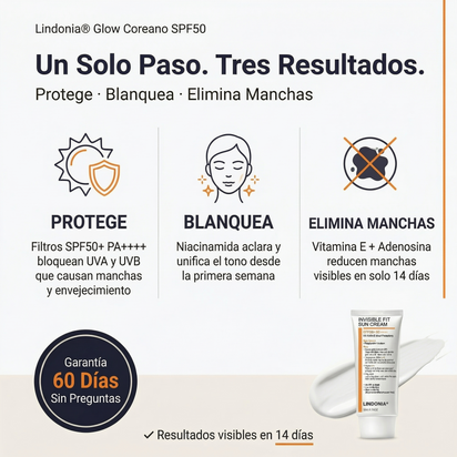 Bloqueador Glow Coreano SPF50