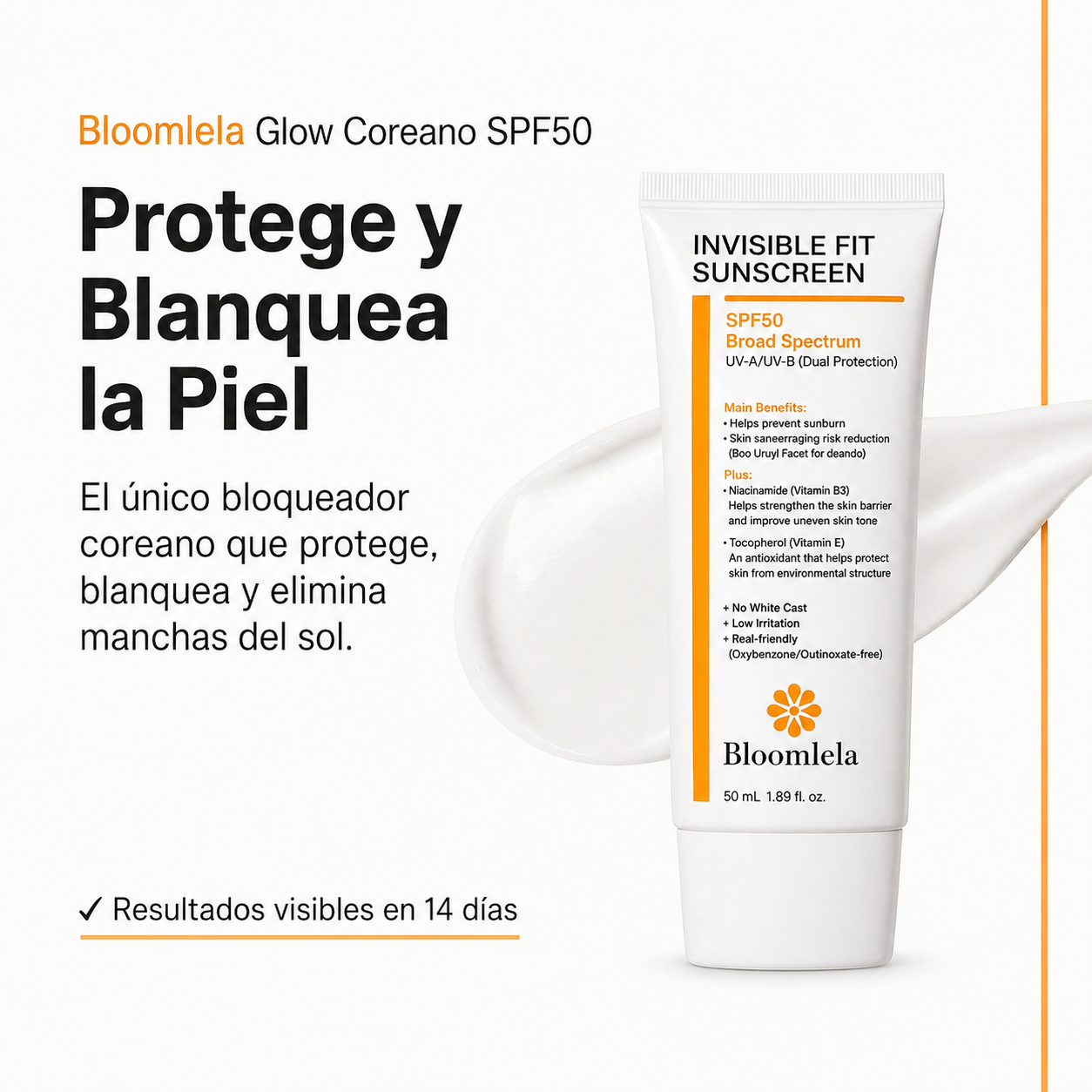 Bloqueador Glow Coreano SPF50