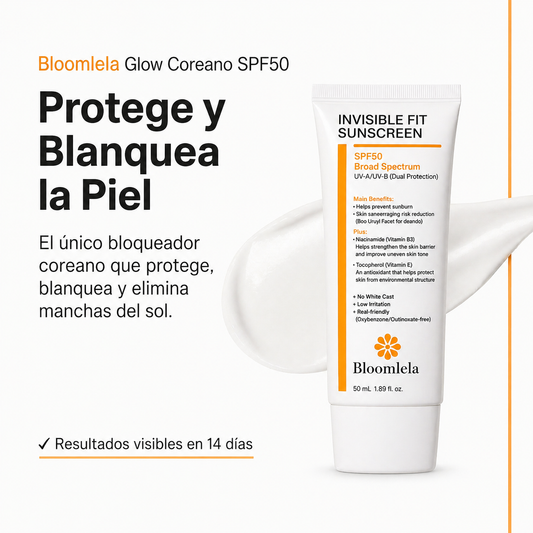 Bloqueador Glow Coreano SPF50