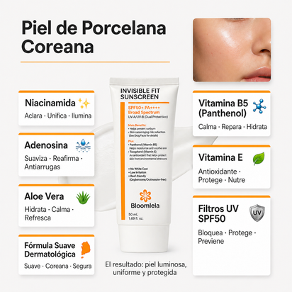 Bloqueador Glow Coreano SPF50