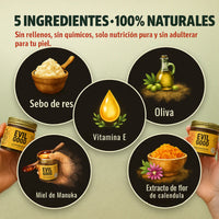 Crema Orgánica de Sebo de res - Bote de Vidrio