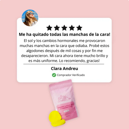 Algodones de Cúrcuma y Ácido Kójico