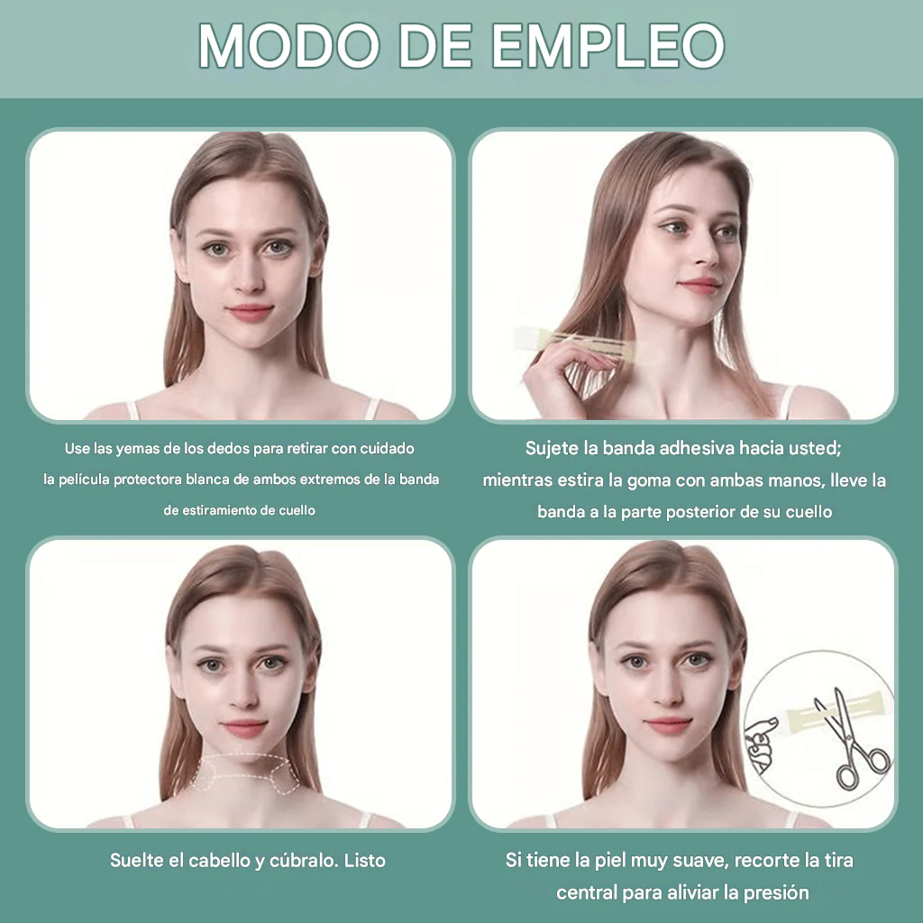 InfiniteNeck – 20 Tiras para Lifting de Cuello